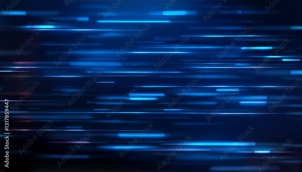 Poster an abstract image of light streaks, featuring a dynamic interplay of motion and digital effects