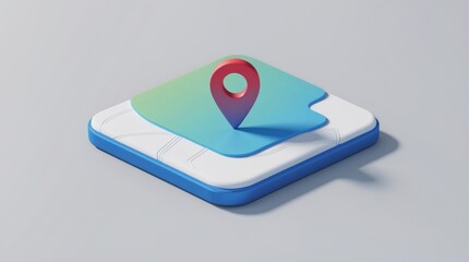 GPS Location Pin on Smartphone Screen: Modern Navigation and Technology Icon
