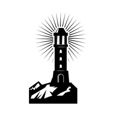 Vector nautical element. Rope swirls, logos and badges