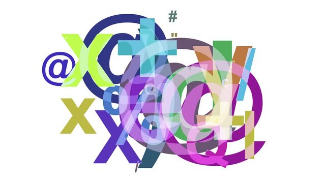 Frantic Random Type
Rapidly changing overlapping typographic characters. Loops.
