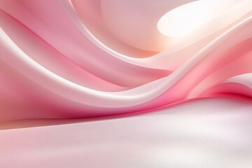 Soft Pink Fabric Waves