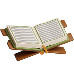 Open Quran on Book Stand