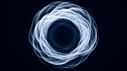 Dynamic circular wave patterns abstract digital art black background visual concepts