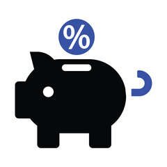Saving Interest Rate Icon