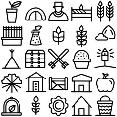 set of icons