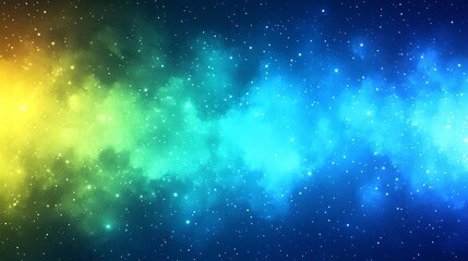 Obraz premium A colorful space galaxy showing stars and nebula across the void