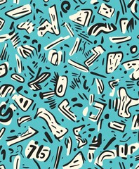  Light Blue Shapes and   Pattern  