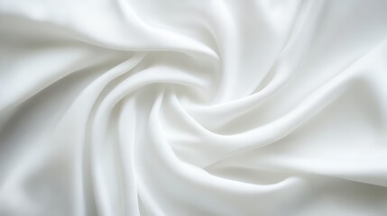 Obraz premium White fabric swirl, soft texture backdrop