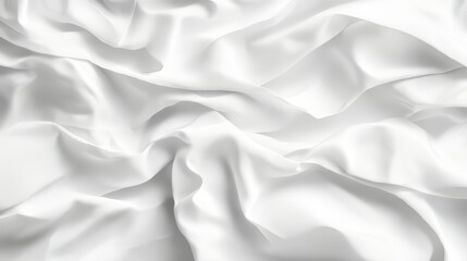 Obraz premium White fabric in delicate, flowing folds