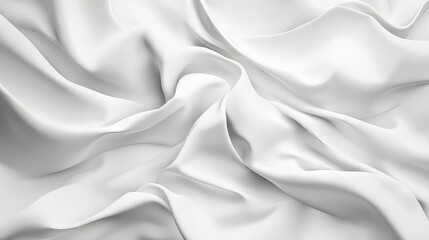 Obraz premium Abstract white flowing fabric design