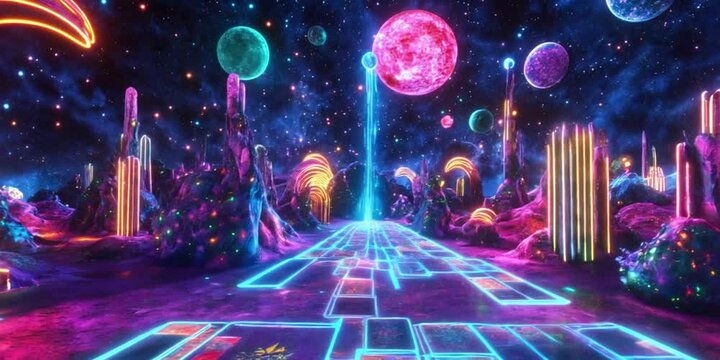 Cosmic Tarot Reading with Astrology, Numerology, and Esoteric Symbolism in a Mystical Celestial Setting
