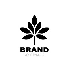 Marijuanas Logo. Marijuanas Logo Design. Marijuanas Logo Brand. Marijuanas Logo Vector Design Isolated on White Background
