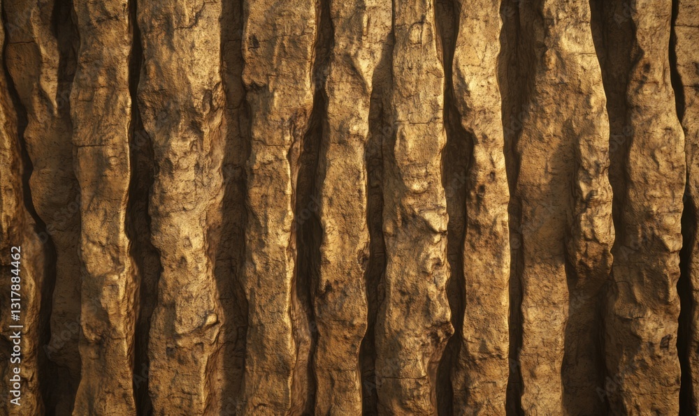 Poster vertical grooves on textured surface, background texture for design projects