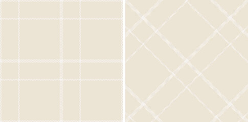 Fototapeta premium Muted Very Light Pink and Rich Light Grey Seamless Madras Plaid Textile Design