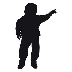 Astronaut Silhouette Vector Illustration