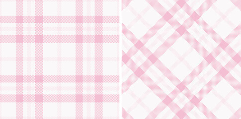 Modern Seamless Madras Plaid in Iridescent Pale Grey tones Textile Design