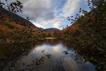 Saco River in Willey House Area, White Mountains, New Hampshire