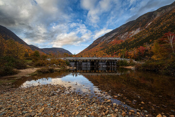 Saco River in Willey House Area, White Mountains, New Hampshire