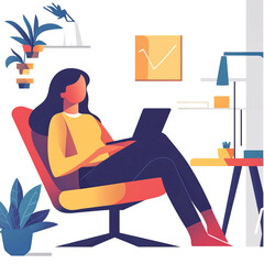 minimalistic cartoon character illustration
