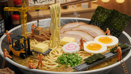 Miniature Ramen Cooking