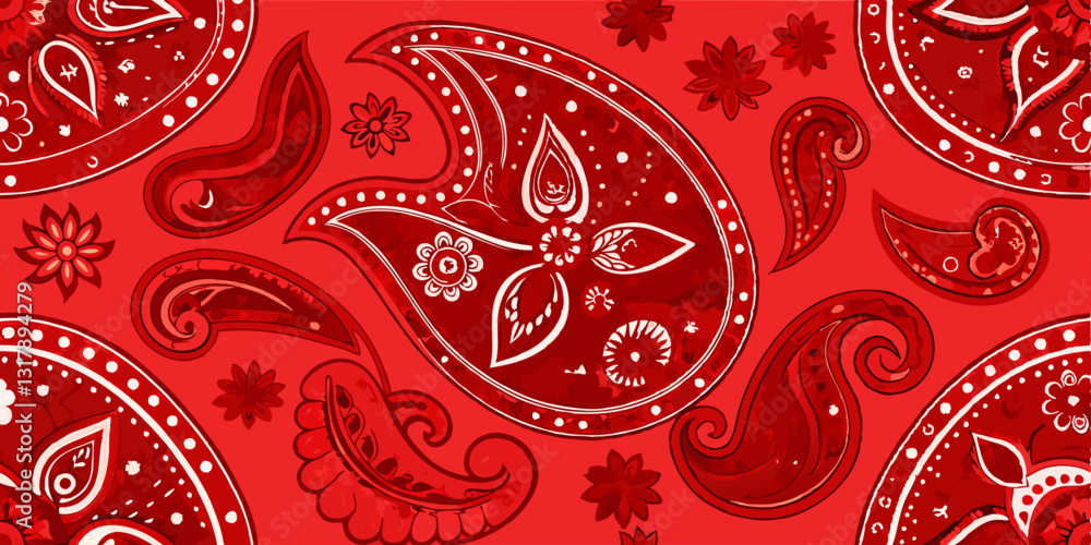 Poster red seamless pattern seamless pattern with red flowers seamless pattern with red hearts