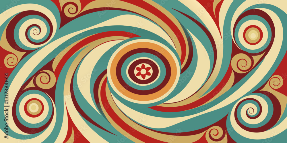 Poster abstract spiral background abstract background with circles abstract colorful background
