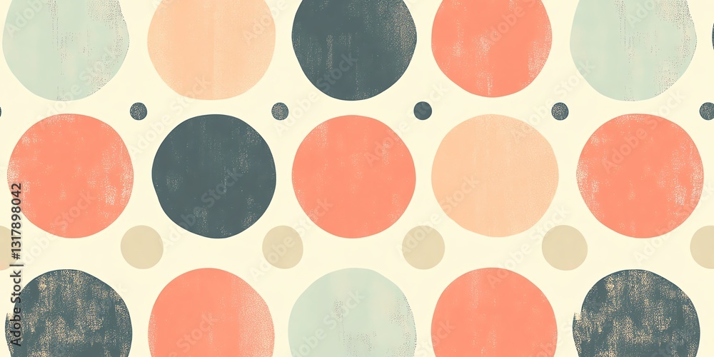 Poster colorful circular pattern with soft tones in a geometric layout suitable for various design applicat