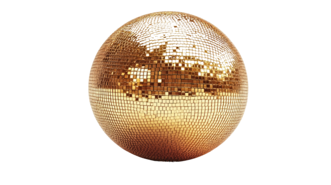 Mirror Ball: A captivating shot of a mirrored disco ball reflects and refracts light.