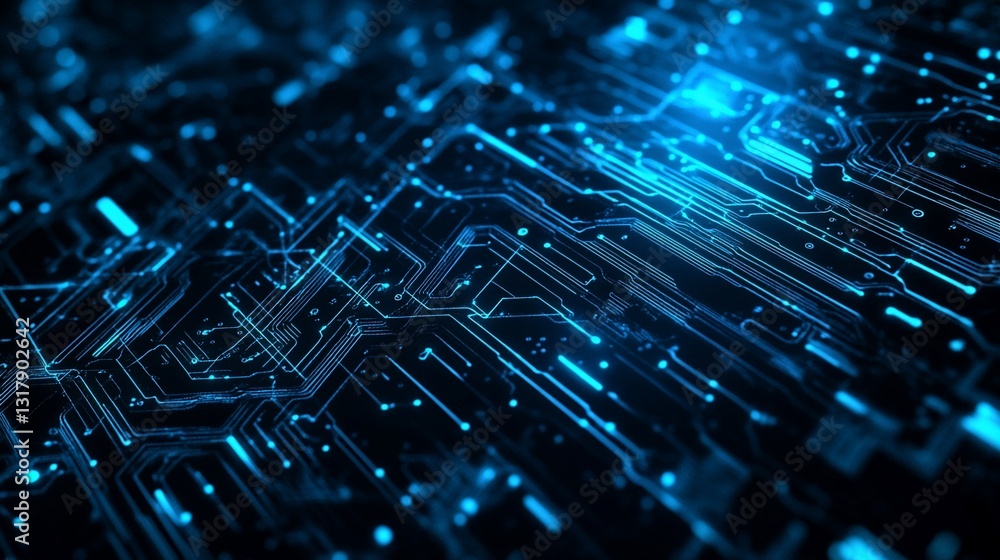 Aufkleber abstract futuristic circuit board technology background digital data network