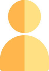 User 2 color fill icon