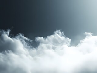 Dreamy Skies: a stunning image of soft, billowing clouds, with a gradient of color in a seamless sky.