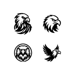 Eagle logo black and white