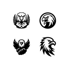 Eagle logo black and white
