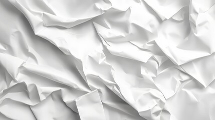 Obraz premium Wrinkled White Sheet