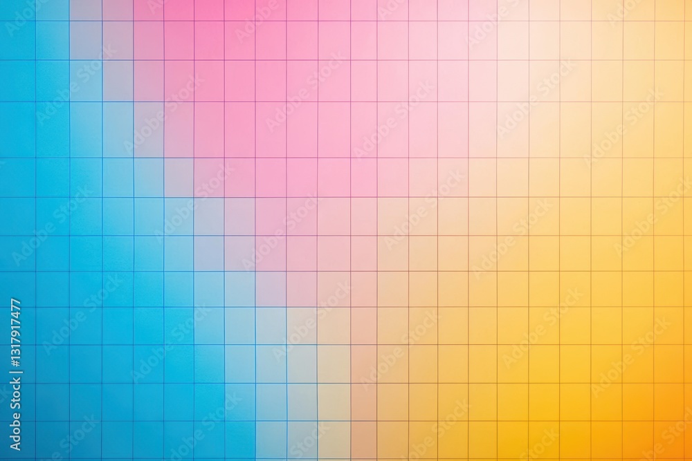 Aufkleber vibrant colorful wallpaper featuring an abstract design of overlapping squares in vivid hues creatin