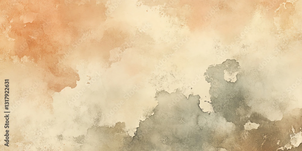 Poster textured abstract artwork featuring warm tones and soft transitions in a calming landscape style