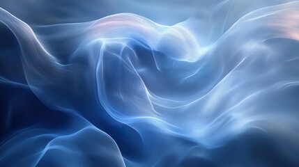 Obraz premium abstract blue background with smooth lines in it vector illustration