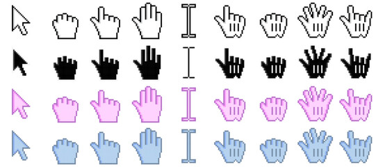 マウスカーソルとポインター 36セット SVG