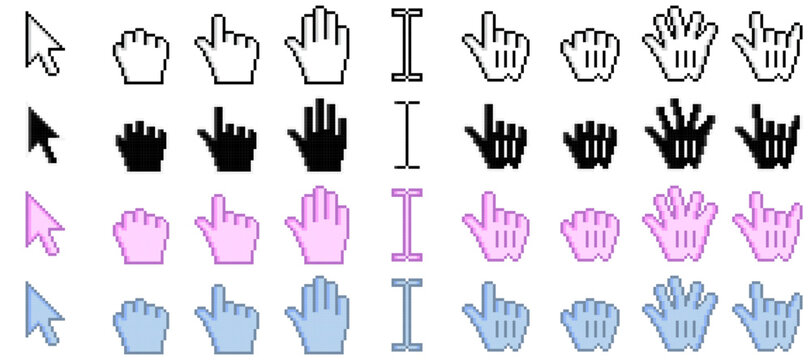 マウスカーソルとポインター 36セット SVG
