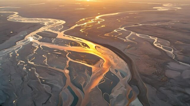 Magnificent aerial photography of river landforms [4K]