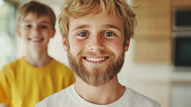 Portrait of a Young Person with Dwarfism in a Bright Atmosphere Reflecting Confidence and Individuality