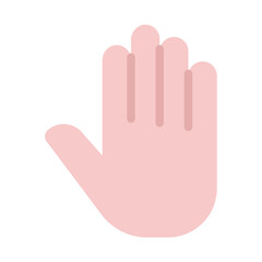 Stylized Pink Hand Gesture Icon