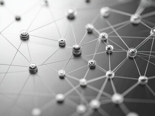 Intricate Network of Connected Lines Forming an Abstract Digital Design Representing Technology Communication and Modern Connectivity in a Futuristic Context