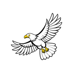 vector illustration of an eagle