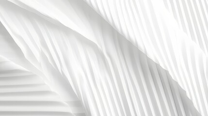 Obraz premium White Striped Fabric Folds