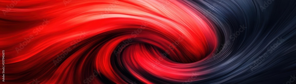Aufkleber a dynamic swirl of red and black colors, creating a vibrant sense of movement and depth, perfect for