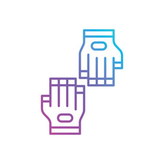 Traning Gloves Vector icon