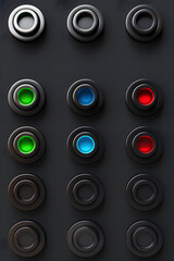 Minimalistic Toggle Button Interface: Visual Guide to On and Off States in Modern Design
