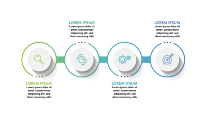 Business data visualization. timeline infographic icons designed for abstract background template