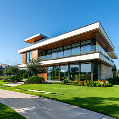 Luxurious Modern Texas Home under the Clear Blue Skies of an Ideal Suburban Paradise